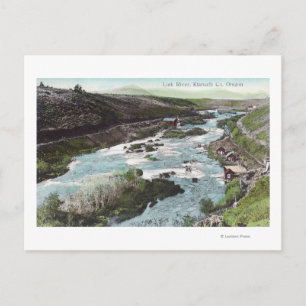 Uitzicht van de luchthaven van Link RiverKlamath C Briefkaart