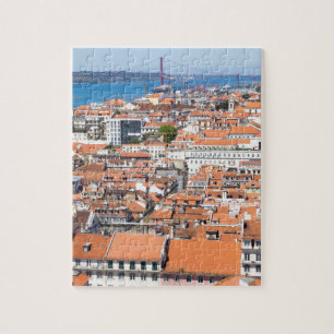 Uitzicht van de luchthaven van Lissabon, Portugal Legpuzzel