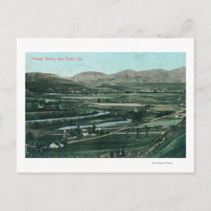 Uitzicht van de luchthaven van Mission Valley-San  Briefkaart