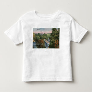 Uitzicht van de Luna Island Bridge Kinder Shirts