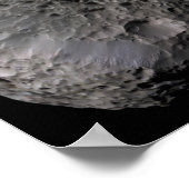 Uitzicht van de maan Hyperion van Saturnus met val Poster (Hoek)