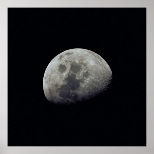 Uitzicht van de maan van Apollo 10 Poster