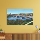 Uitzicht van de Main Street Bridge Canvas Afdruk (Insitu (Woonkamer))