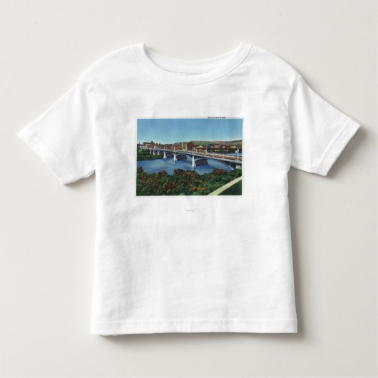 Uitzicht van de Main Street Bridge Kinder Shirts (Voorkant)