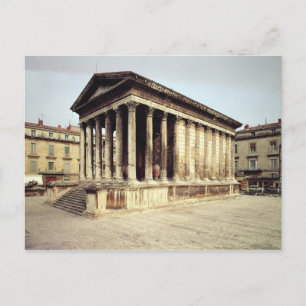 Uitzicht van de Maison Carree, c.19 BC Briefkaart