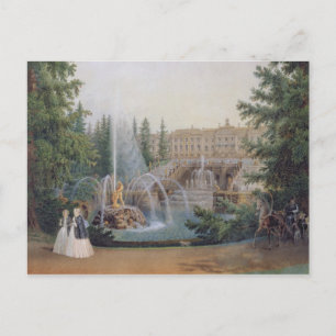 Uitzicht van de Marly Cascade Briefkaart