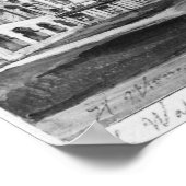 Uitzicht van de Maternite Port-Royal de koolstofho Poster (Hoek)