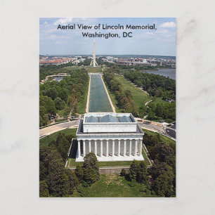 Uitzicht van de Memorial Washington DC Sympathie Briefkaart