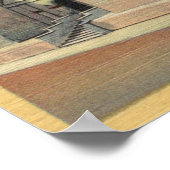 Uitzicht van de missie San Buenaventura Poster (Hoek)