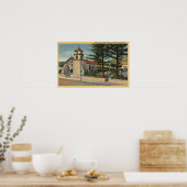 Uitzicht van de missie San Buenaventura Poster (Keuken)