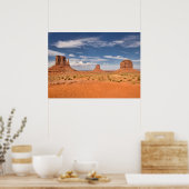 Uitzicht van de Mittens, Monument Valley Poster (Keuken)