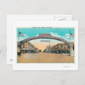 Uitzicht van de Modesto Welcoming ArchModesto, CA Briefkaart (Voorkant / Achterkant)