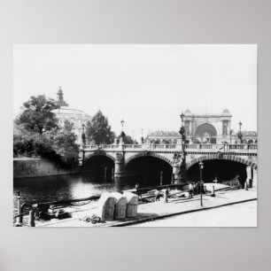 Uitzicht van de Moltke-brug Poster
