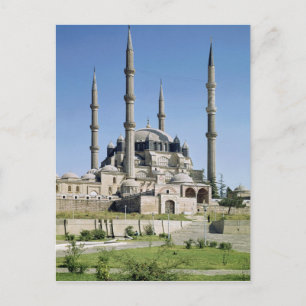 Uitzicht van de moskee Ottomaan, gebouwd c.1569-75 Briefkaart