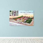 Uitzicht van de "must-Hatch Incubator" Co Bldg Canvas Afdruk (Insitu (Houten vloer))