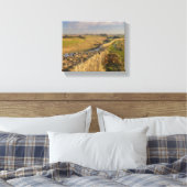 Uitzicht van de muur van Hadrian in Northumberland Canvas Afdruk (Insitu (Slaapkamer))