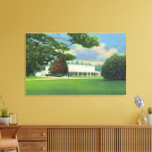 Uitzicht van de Muziek Tanglewood Shed and Grounds Canvas Afdruk (Insitu (Woonkamer))