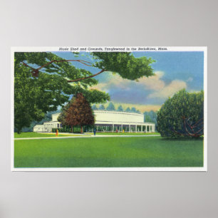 Uitzicht van de Muziek Tanglewood Shed and Grounds Poster