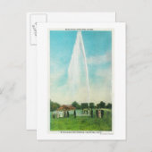 Uitzicht van de Myrtledale Geyser bij de Hot Sprin Briefkaart (Voorkant / Achterkant)