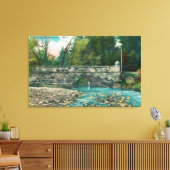 Uitzicht van de Napa County Bridge-Napa, CA Canvas Afdruk (Insitu (Woonkamer))