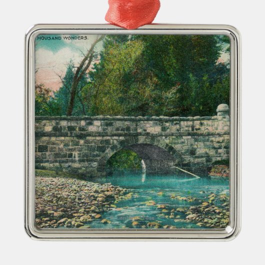 Uitzicht van de Napa County Bridge-Napa, CA Metalen Ornament (Voorkant)