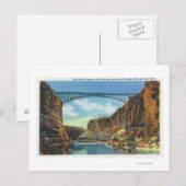 Uitzicht van de Navajo-brug bij Lee's Ferry Briefkaart (Voorkant / Achterkant)