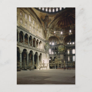 Uitzicht van de nave briefkaart