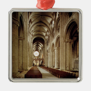 Uitzicht van de nave, gebouwd 1093-1289 metalen ornament