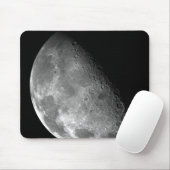 Uitzicht van de noordpool van de maan muismat (Met muis)