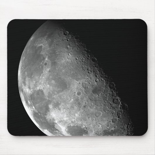 Uitzicht van de noordpool van de maan muismat (Voorkant)