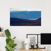 Uitzicht van de NYC Skyline van Mount Beacon, NY Poster (Thuiskantoor)