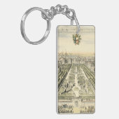 Uitzicht van de officiële tuin van Eric Dahlbergh Sleutelhanger (Voorkant Links)