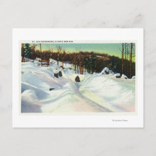 Uitzicht van de Olympische Bobsled op Mt. Van Hoev Briefkaart