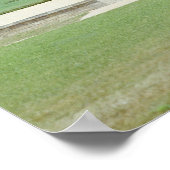 Uitzicht van de Oost-facade van Chateau de Maisons Poster (Hoek)