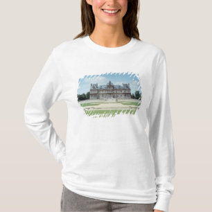 Uitzicht van de Oost-facade van Chateau de Maisons T-shirt