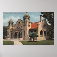 Uitzicht van de openbare bibliotheek van Carnegie
