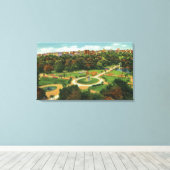 Uitzicht van de openbare tuinen # 2 canvas afdruk (Insitu (Houten vloer))