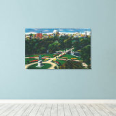 Uitzicht van de openbare tuinen, Beacon Hill Canvas Afdruk (Insitu (Houten vloer))