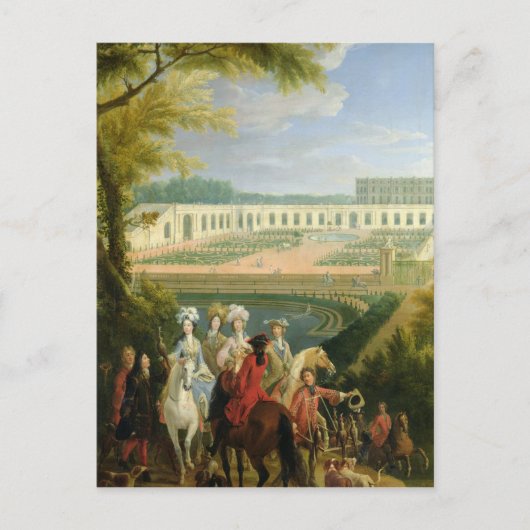 Uitzicht van de Orangerie te Versailles na 1697 Briefkaart (Voorkant)
