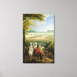 Uitzicht van de Orangerie te Versailles na 1697 Canvas Afdruk