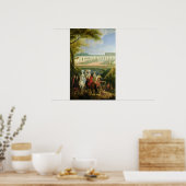 Uitzicht van de Orangerie te Versailles na 1697 Poster (Keuken)