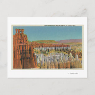 Uitzicht van de Osiris-tempel Briefkaart