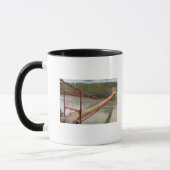Uitzicht van de oude hangbrug mok (Links)