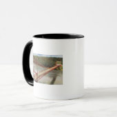 Uitzicht van de oude hangbrug mok (Voorkant links)