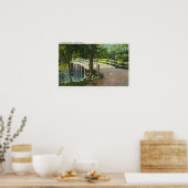 Uitzicht van de oude Noordbrug Poster (Keuken)