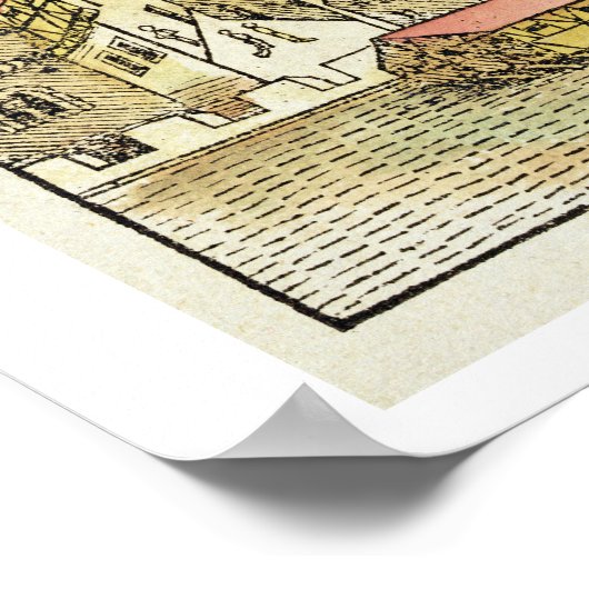 Uitzicht van de Oude Stad Babylon uit de Nure Poster (Hoek)