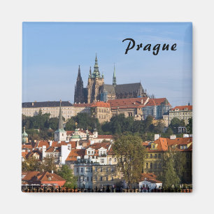 Uitzicht van de oude stad Praag, Tsjechië Magneet