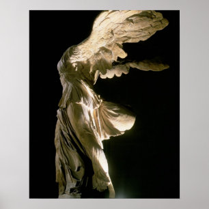 Uitzicht van de overwinning van Samothrace (Parian Poster