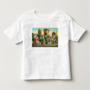Uitzicht van de Parade of the Tangen, Chinatown Kinder Shirts