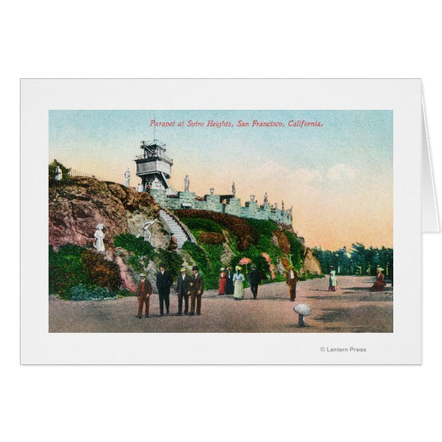 Uitzicht van de parapet op de hoogte van Sutro # 2 (Voorkant Horizontaal)